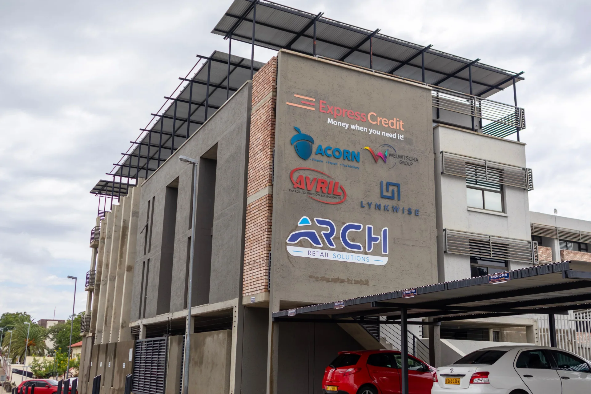 Welwitschia Group building partners wall
