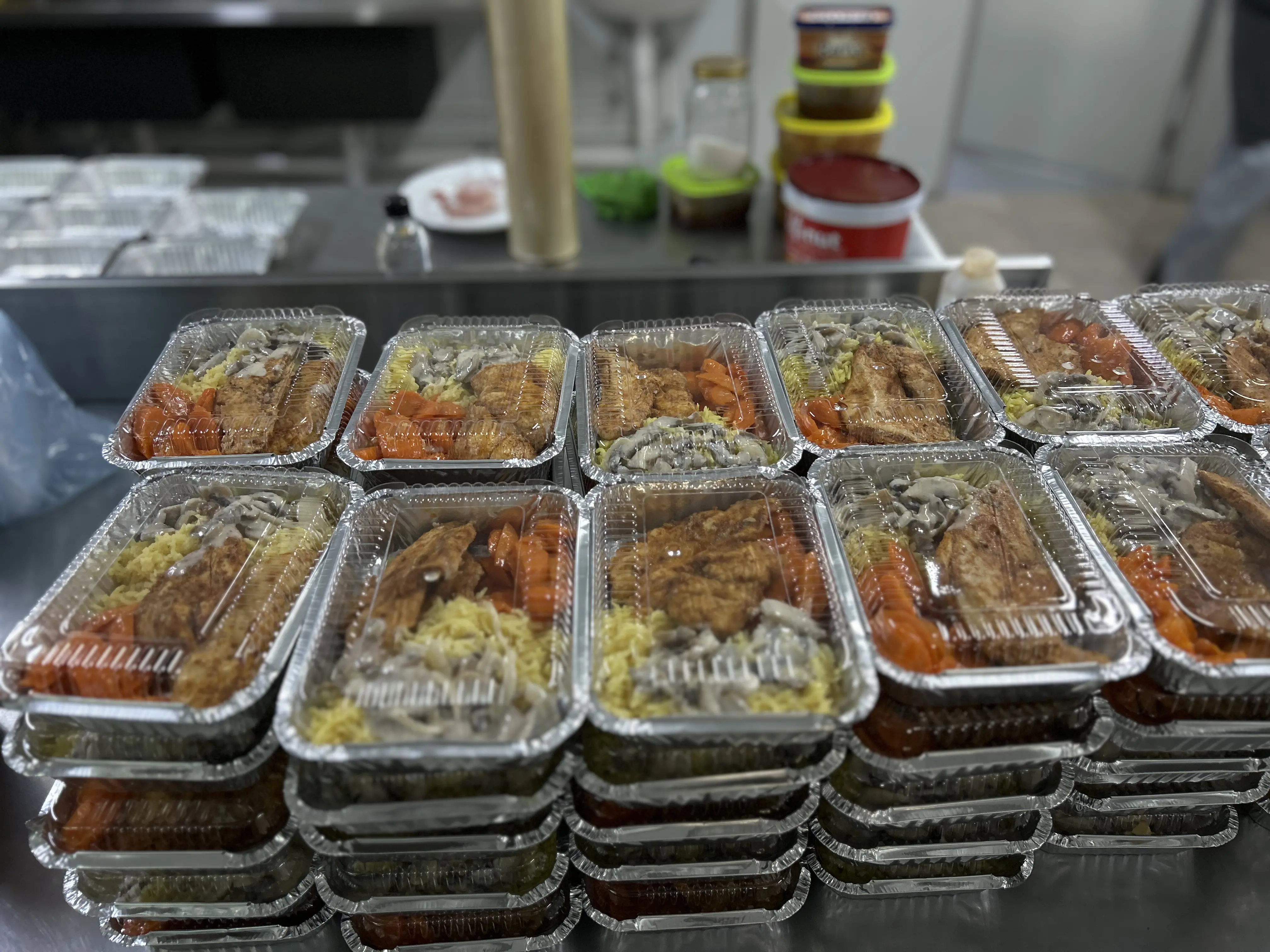 Catering preparation and packaged meal service for remote operations