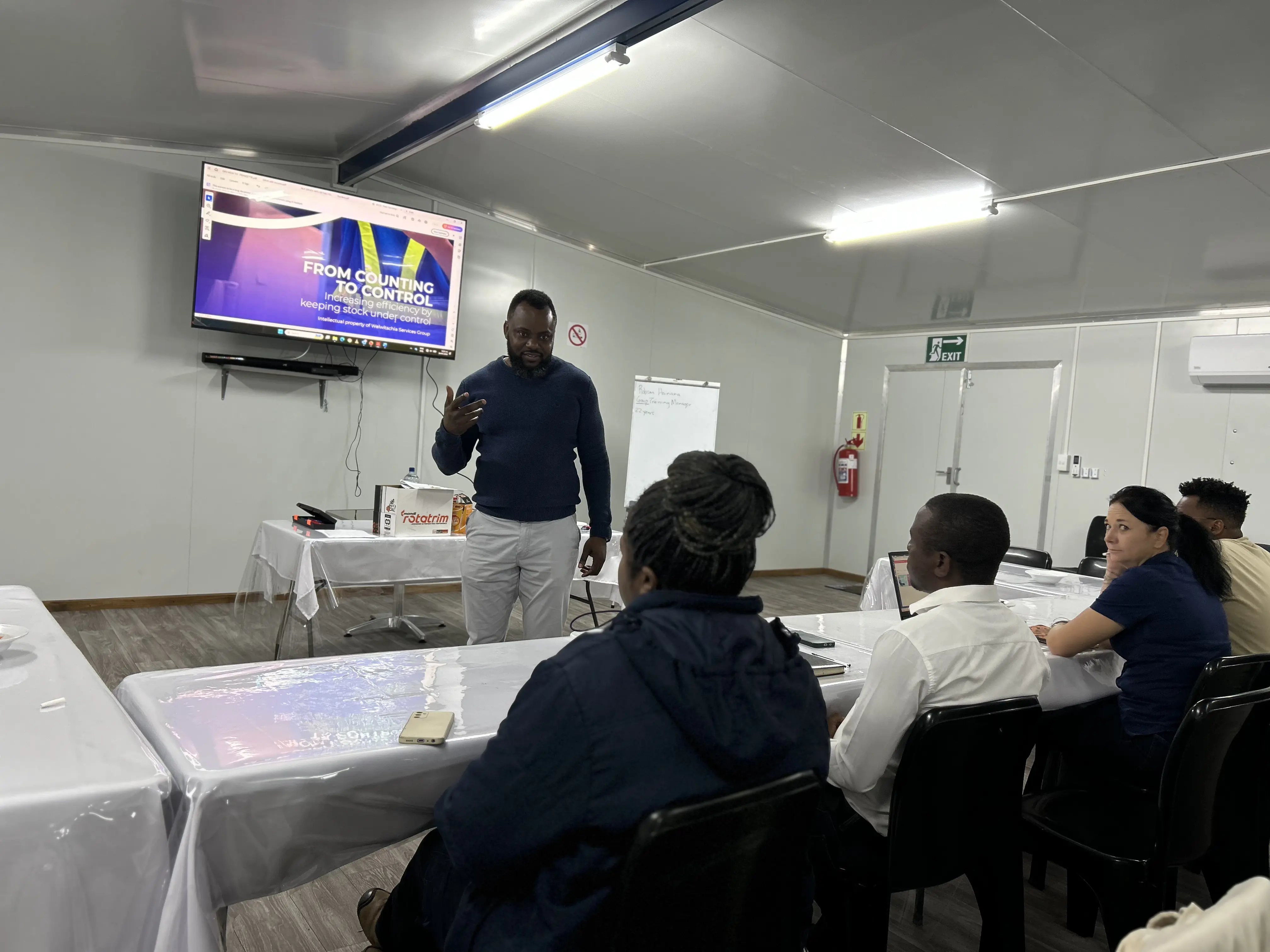 Namibian workforce training session for operational readiness