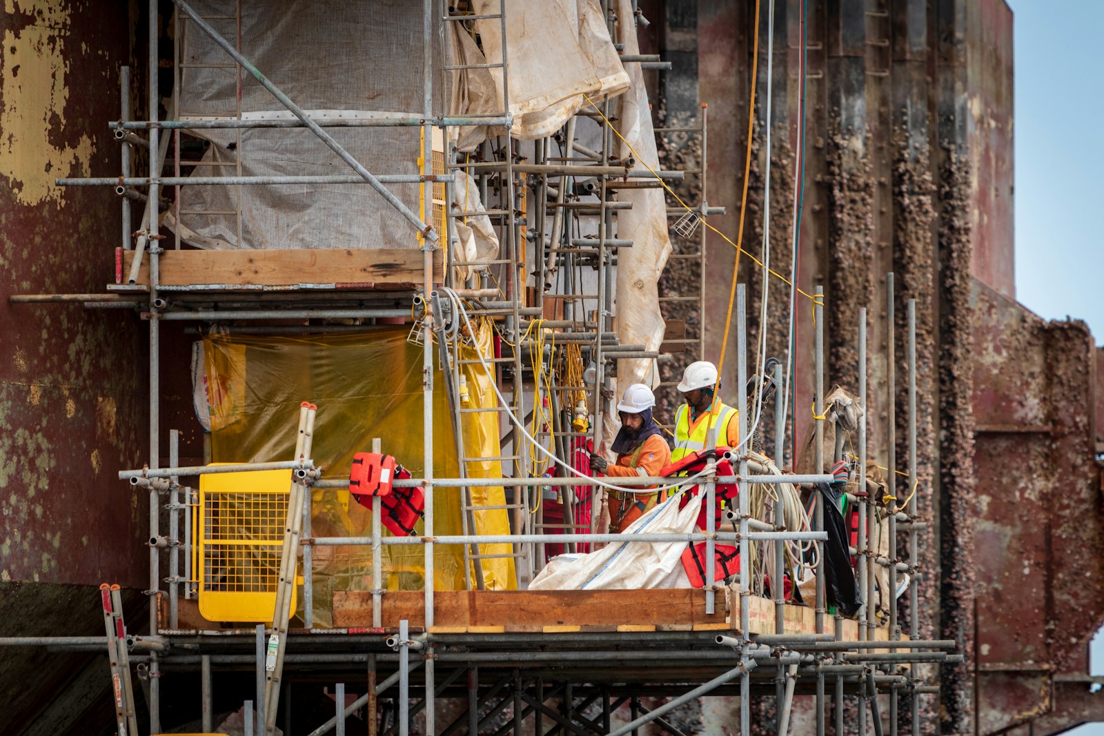 Scaffolding and shutdown support work in Walvis Bay, Namibia